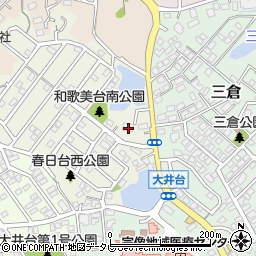 福岡県宗像市和歌美台21-1周辺の地図