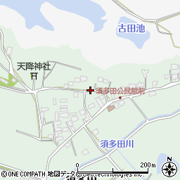 福岡県福津市須多田459周辺の地図
