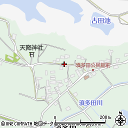 福岡県福津市須多田465-1周辺の地図