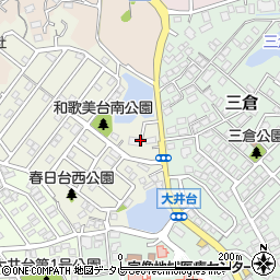 福岡県宗像市和歌美台21周辺の地図