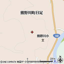 和歌山県新宮市熊野川町日足578周辺の地図