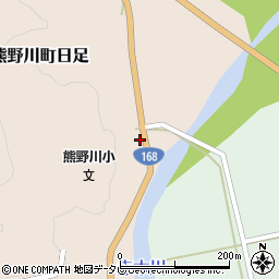 和歌山県新宮市熊野川町日足517周辺の地図