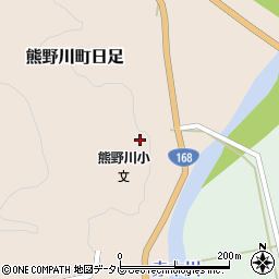 和歌山県新宮市熊野川町日足537周辺の地図