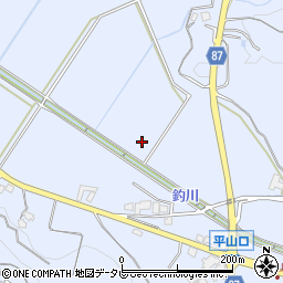 福岡県宗像市吉留周辺の地図