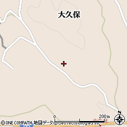 徳島県那賀郡那賀町大久保古屋敷周辺の地図