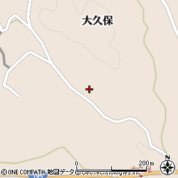 徳島県那賀町（那賀郡）大久保（古屋敷）周辺の地図
