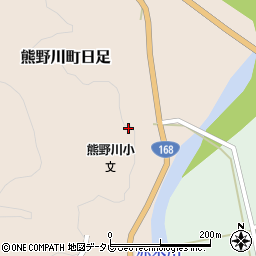 和歌山県新宮市熊野川町日足535周辺の地図