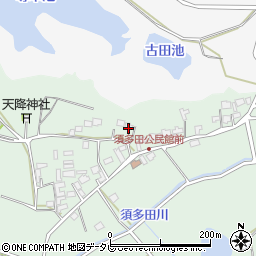 福岡県福津市須多田462-1周辺の地図