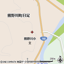 和歌山県新宮市熊野川町日足586周辺の地図