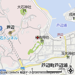 芦辺浦西ノ坂観音堂周辺の地図