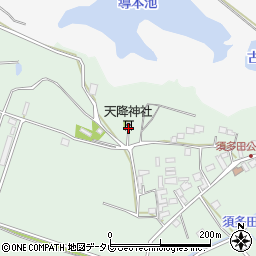 福岡県福津市須多田511周辺の地図