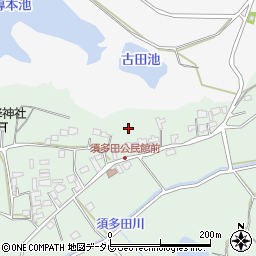 福岡県福津市須多田周辺の地図