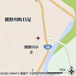 和歌山県新宮市熊野川町日足532周辺の地図
