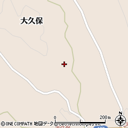 徳島県那賀郡那賀町大久保周辺の地図