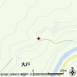 徳島県那賀郡那賀町大戸張り周辺の地図