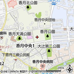 福岡県北九州市八幡西区香月中央1丁目9周辺の地図