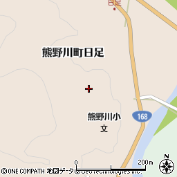 和歌山県新宮市熊野川町日足583周辺の地図