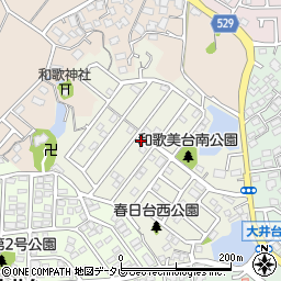 福岡県宗像市和歌美台10-10周辺の地図