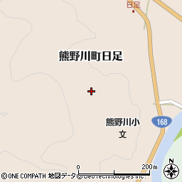 和歌山県新宮市熊野川町日足601-1周辺の地図