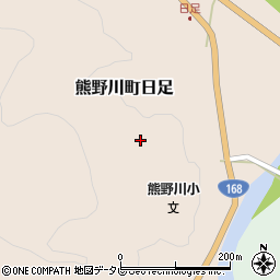 和歌山県新宮市熊野川町日足591周辺の地図