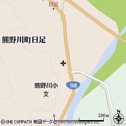 和歌山県新宮市熊野川町日足528周辺の地図