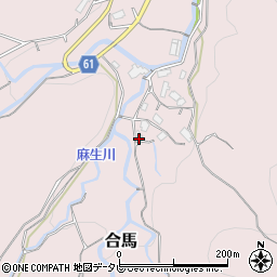 福岡県北九州市小倉南区合馬1087-2周辺の地図
