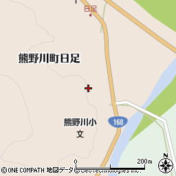 和歌山県新宮市熊野川町日足588周辺の地図