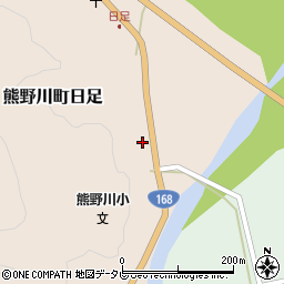 和歌山県新宮市熊野川町日足526周辺の地図