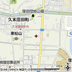 愛媛県松山市久米窪田町383周辺の地図