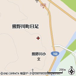 和歌山県新宮市熊野川町日足589周辺の地図