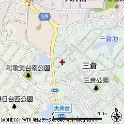福岡県宗像市三倉22周辺の地図
