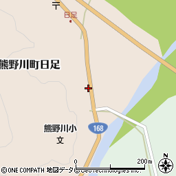 和歌山県新宮市熊野川町日足513周辺の地図