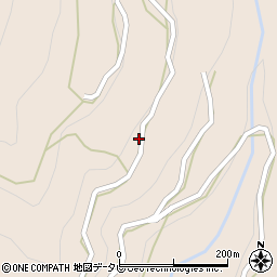 高知県長岡郡大豊町梶ケ内266周辺の地図