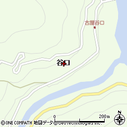 徳島県那賀郡那賀町大戸谷口周辺の地図
