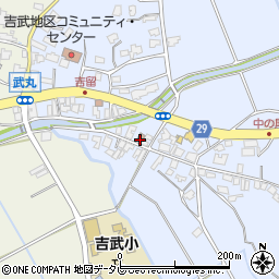 中ノ尾公民館周辺の地図
