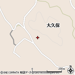 徳島県那賀郡那賀町大久保西周辺の地図