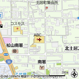 愛媛銀行スーパーＡＢＣ石井店 ＡＴＭ周辺の地図