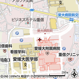 セブンイレブン愛媛大学病院店周辺の地図