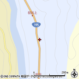 徳島県那賀郡那賀町桜谷池ノ上57-1周辺の地図