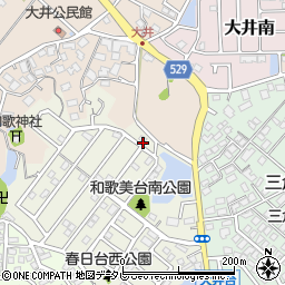 福岡県宗像市和歌美台19-2周辺の地図