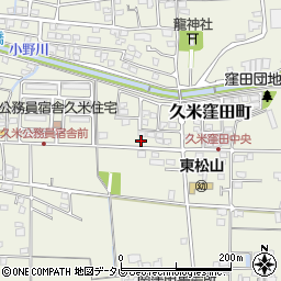 愛媛県松山市久米窪田町456周辺の地図