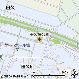田久桜公園周辺の地図
