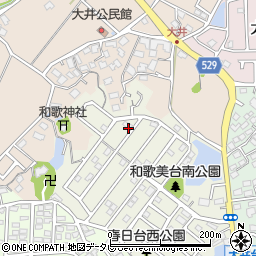 福岡県宗像市和歌美台15-3周辺の地図