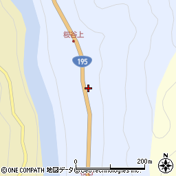 徳島県那賀郡那賀町桜谷池ノ上57周辺の地図