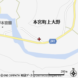 和歌山県田辺市本宮町上大野319周辺の地図