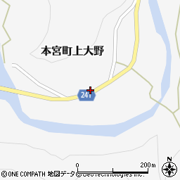 和歌山県田辺市本宮町上大野259周辺の地図