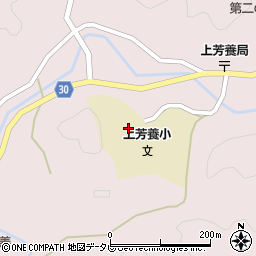 田辺市立上芳養小学校周辺の地図