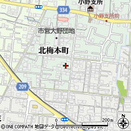 愛媛県松山市北梅本町689周辺の地図