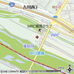 中川原橋周辺の地図