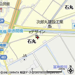 福岡県宗像市石丸周辺の地図